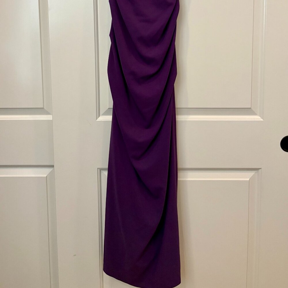 Nicole Miller size 8 Purple Sleeveless Gown - Picture 3 of 4